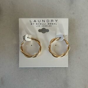 Laundry By Shelli Segal Braided Hoop Earrings